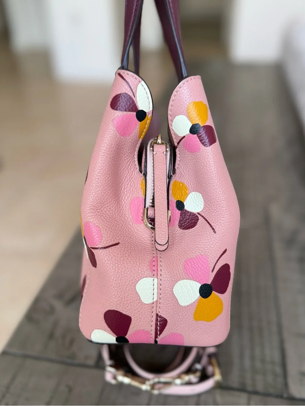 Kate Spade Jackson Dusk Buds Satchel crossbody MSRP $379